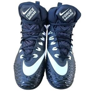 NEW! NIKE force savage black/white football cleats w/ removal tool 13